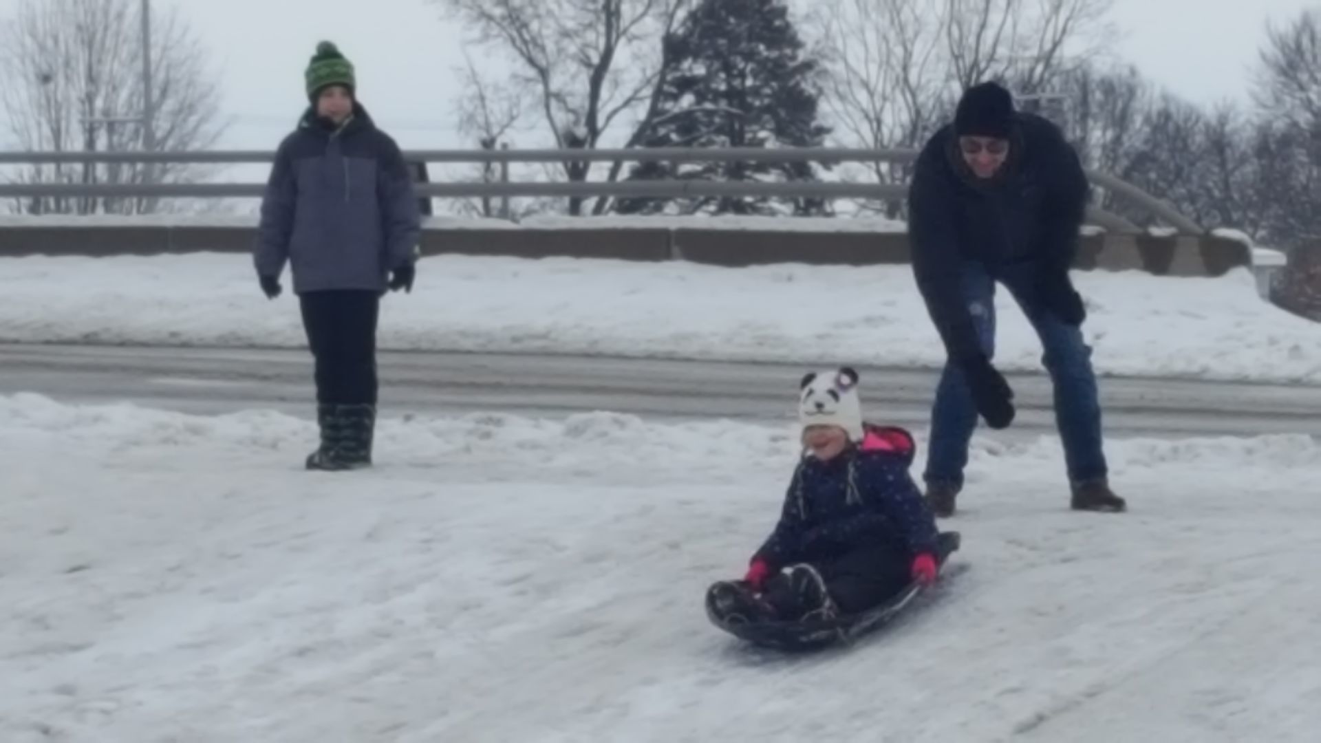 Sledding in Mattoon